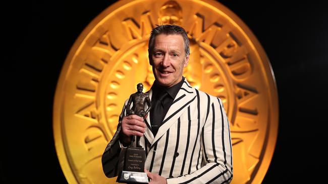 Craig Bellamy after being awarded Coach Of The Year Award in 2019. Picture: Brett Costello