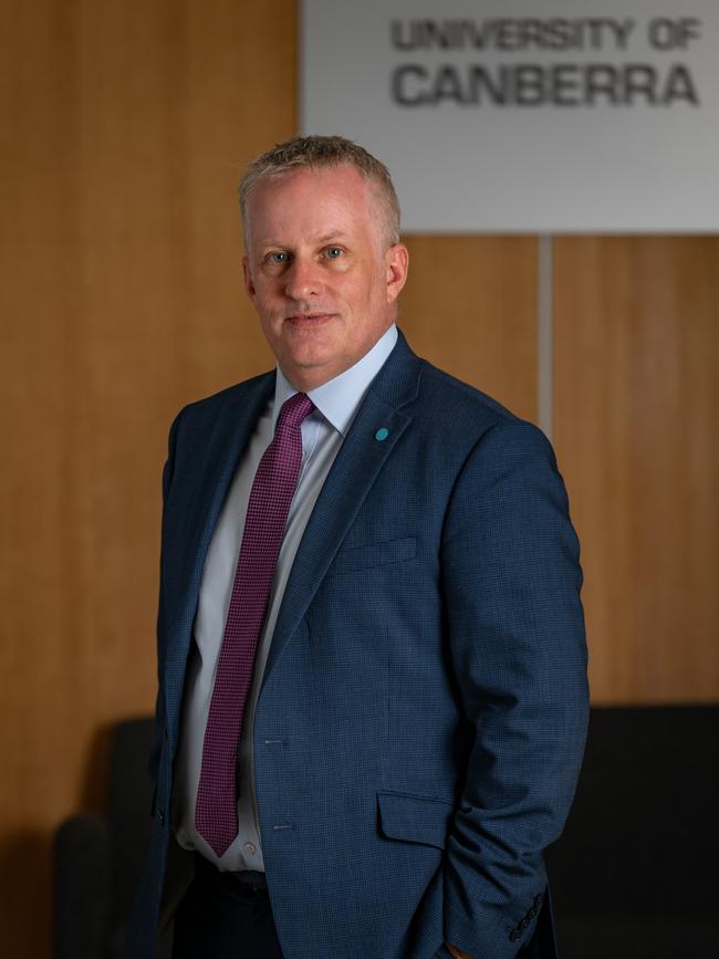 The University of Canberra’s outgoing vice-chancellor Professor Paddy Nixon.