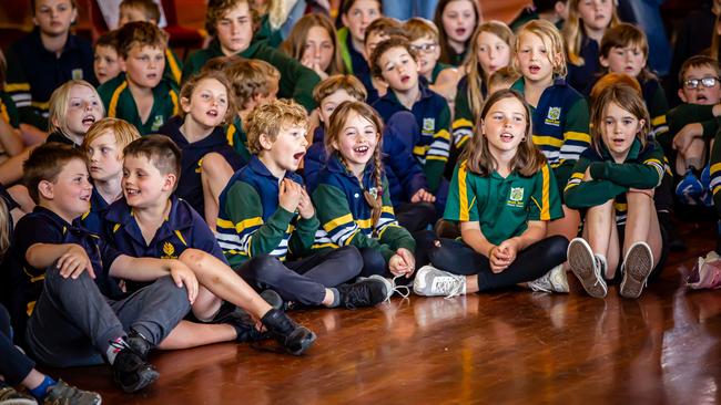 Students from the state's South East at The Song Room's Big Day of Learning at Kangaroo Inn Area School. Picture: Christy Radford