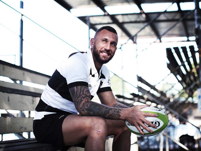 Portrait of Quade Cooper in Lismore who will be playing with the Barbarians against the Wallabies in Sydney this weekend. Picture. Phil Hillyard