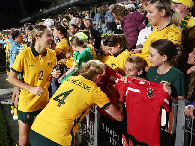 The Matildas are expected to smash their current attendance record of 36,109 with the World Cup opener. Picture: Matt King/Getty Images