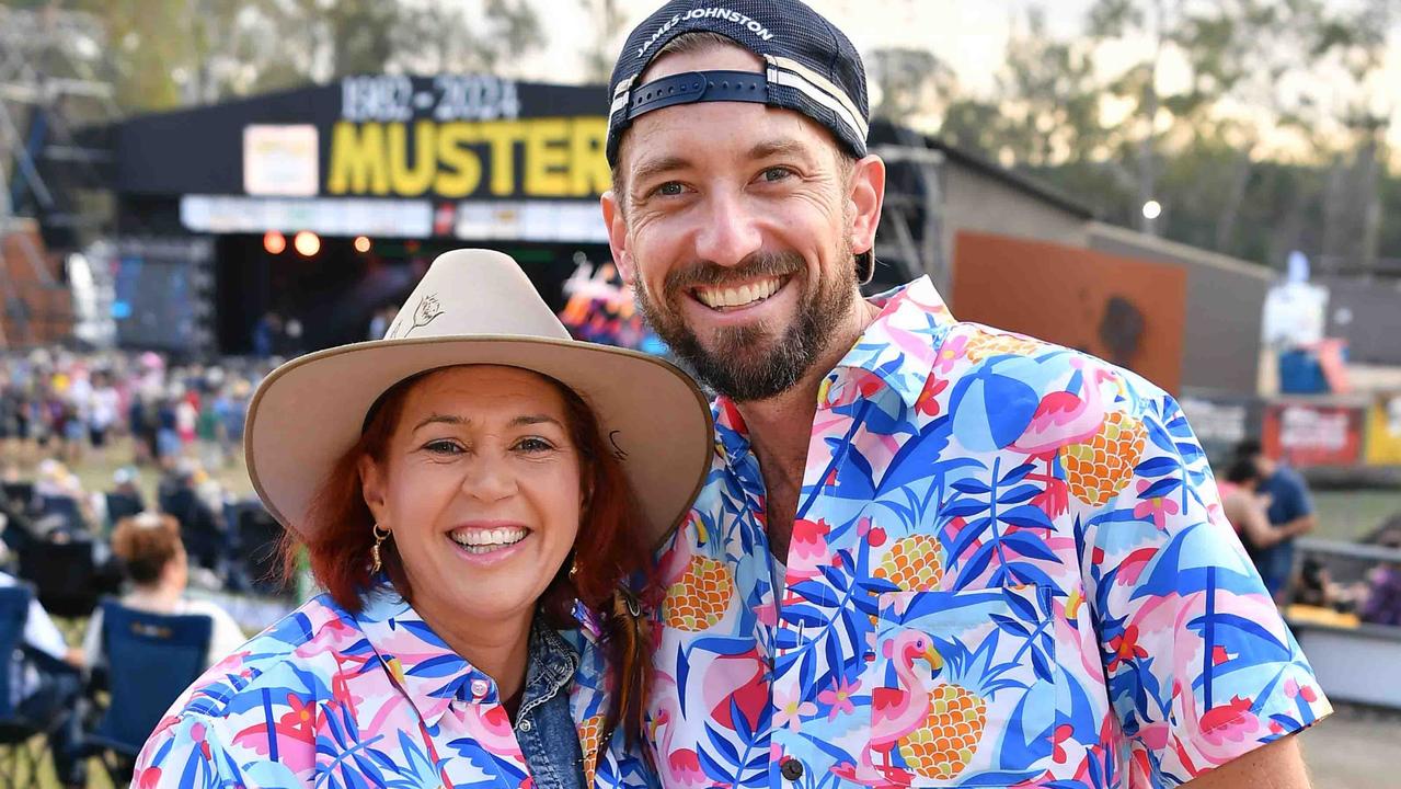 Jacqui and Wade Clyne at the Gympie Muster. Picture: Patrick Woods.