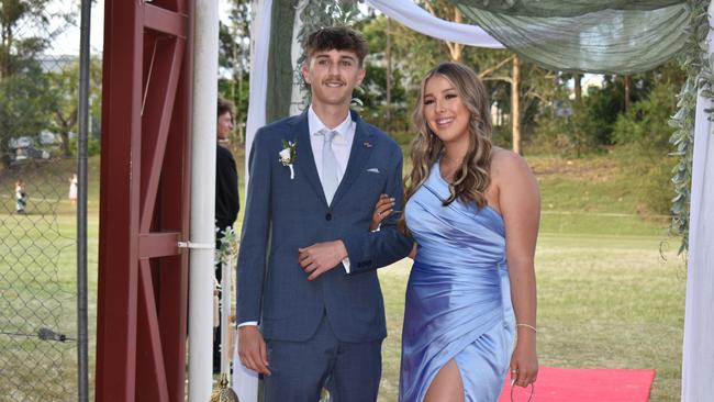 Zaraya Grosskopf and Sean Lorensen at the Gympie State High School Formal 2022.