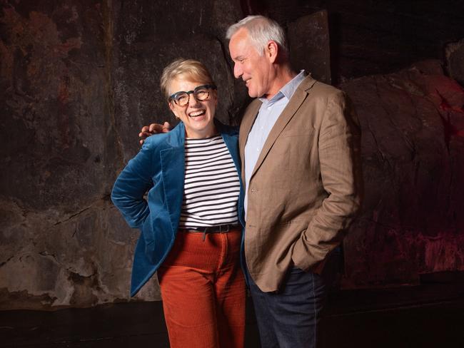 Performers Jane Longhurst and husband Guy Hooper at Peacock Theatre, Salamanca where they first met in 1995.Picture: Linda Higginson