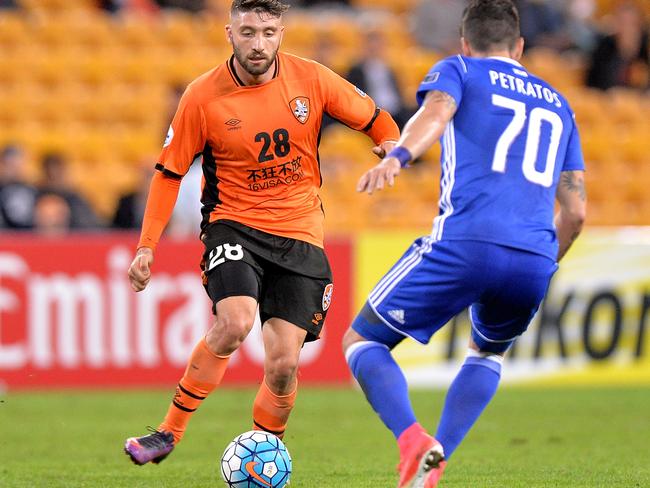 Brandon Borrello in action for Brisbane Roar in 2017. Picture: Getty Images