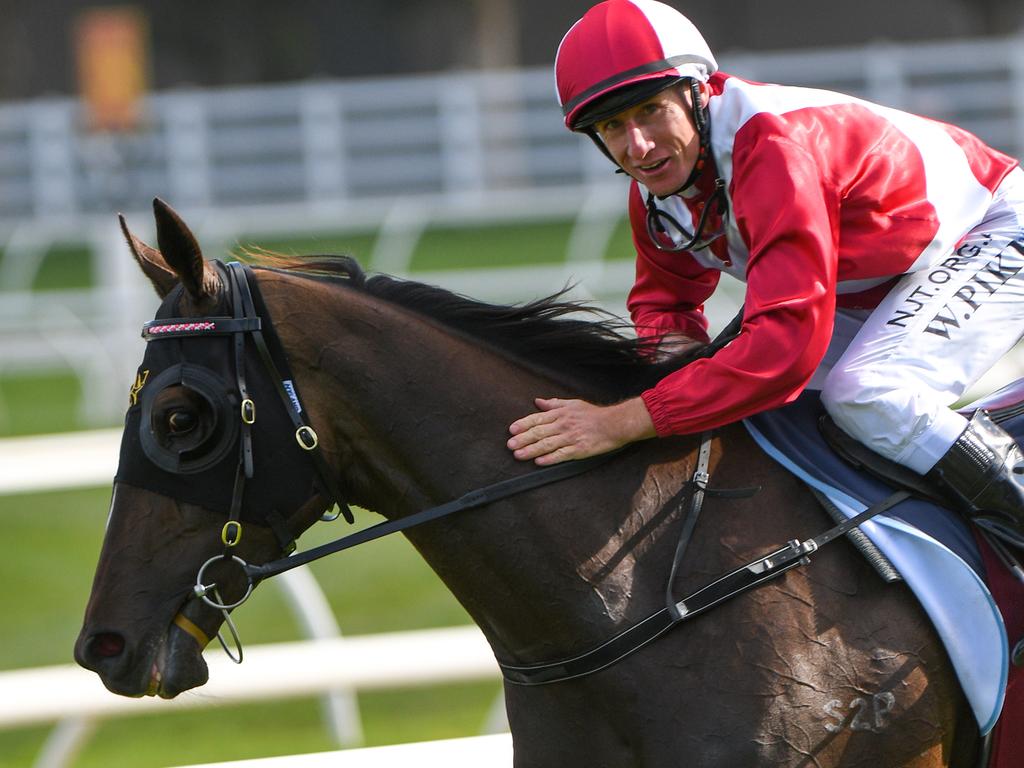 William Pike returns to scale after riding Regal Power to victory in the All-star Mile.