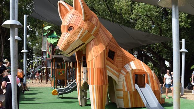 The redeveloped playground at Rockhampton Botanic Gardens on March 11, 2023. Picture: Aden Stokes