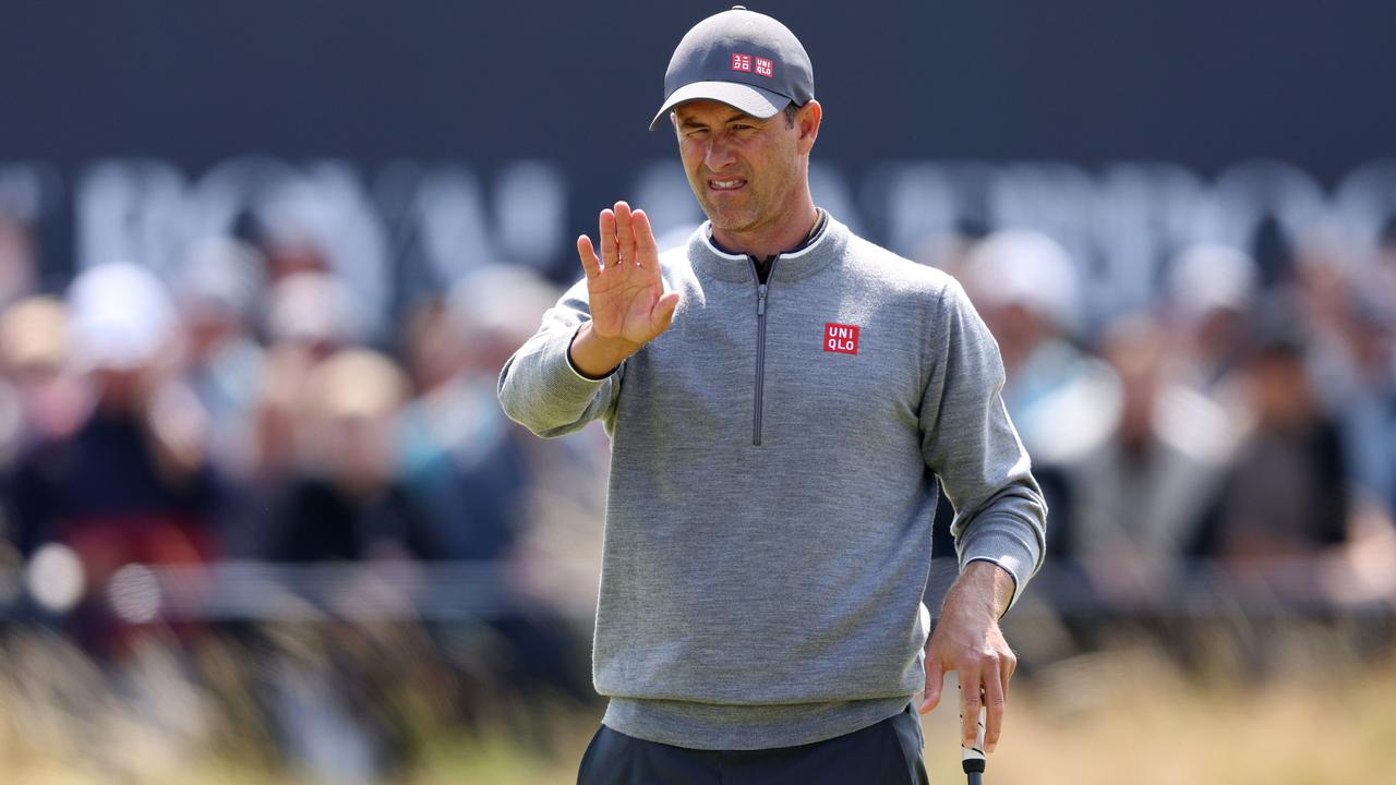 ‘Sorry mate’: Wayward Scott nails fan at The Open