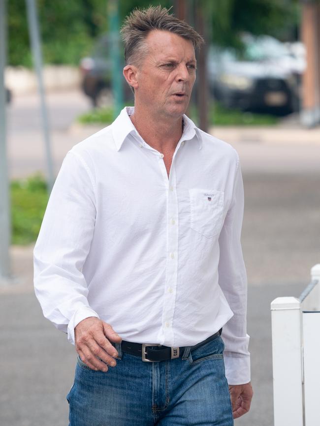 Gary Chisholm arrives at the Darwin Local Court.