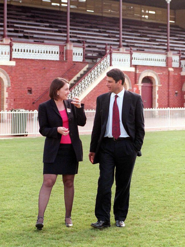 Bracks with then-youngest Victorian MP Jacinta Allan in 1999.