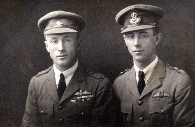 Pilots Sir Ross Smith and Sir Keith Smith and mechanics Wally Shiers and James Bennett with the victors in the Great Air Race.