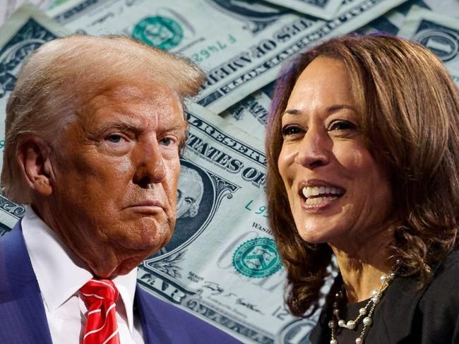 web art for Trump, Harris worth