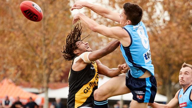 Kenilworth’s Neil Vea Vea in action for Glenelg last year. Picture: AAP/Matt Loxton