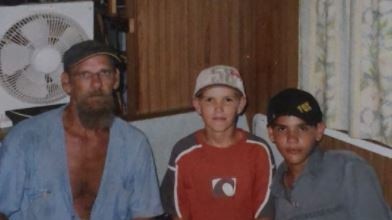 Alan Stevens with sons Clancy and Josiah when they were younger.