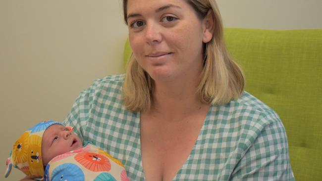 Kristen and baby Thomas Elliott at Longreach Hospital.