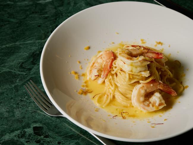 The saffron spaghetti— and most pasta at Mister Bianco— is worthy of your time. Picture: Kristoffer Paulsen.