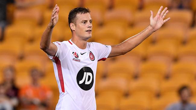 Spanish striker Oriol Riera is one of 11 players cut from the Wanderers squad by coach Markus Babbel. Picture: AAP