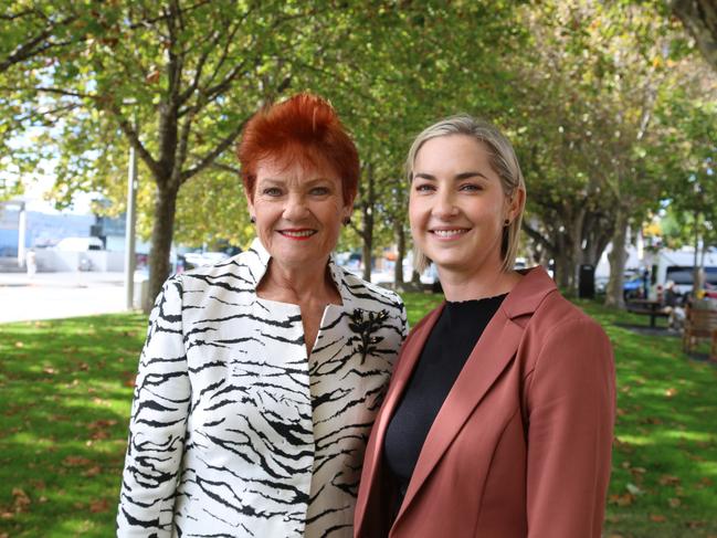 Pauline Hanson’s daughter Lee is a wildcard to pick up a seat in Tasmania. Picture: Elise Kaine