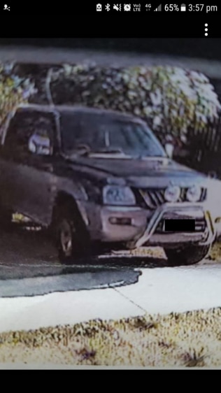 The ute’s position in the photo on the infringement notice