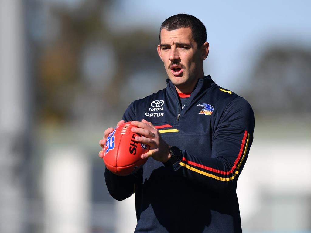 Taylor Walker has played 215 games for the Adelaide Crows since making his AFL debut in 2008.