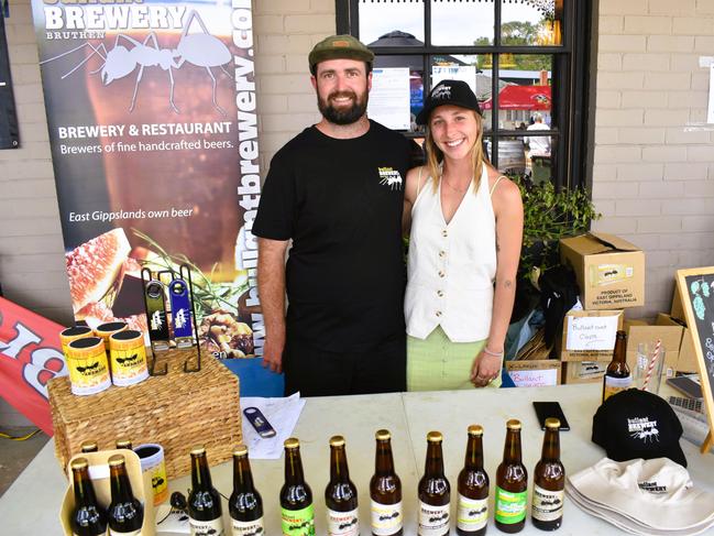 The Gippsland Beer Fest in Tinamba on Saturday, November 16, 2024: Tom Funston and Jacoby Ebbelaar. Picture: Jack Colantuono