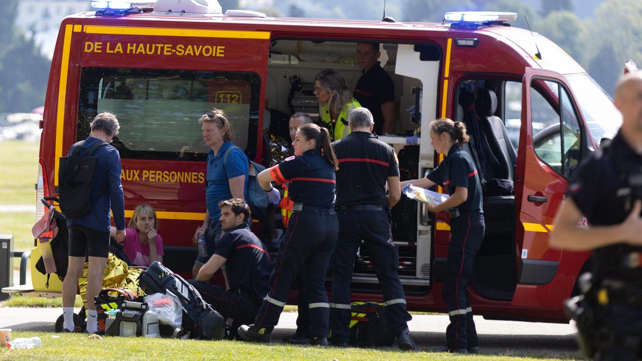 Three children were taken to hospital in a critical condition. Picture: Gregory Yetchmeniza/EPA/AAP