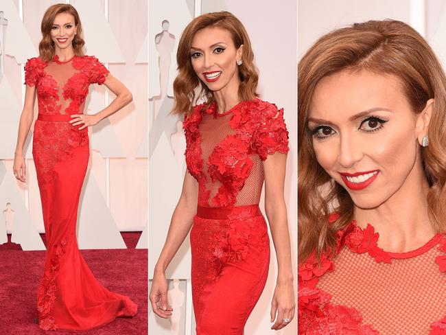 Giuliana Rancic attends the 2015 Oscars red carpet. Picture: Getty