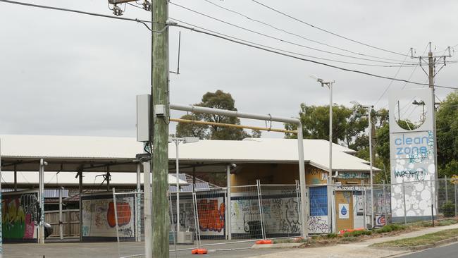 Demolition has begun on the abandoned car wash on Canterbury Rd in Heathmont. Picture: Stuart Milligan