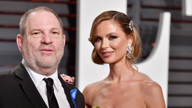 Harvey Weinstein and wife Georgina Chapman. Picture: Getty