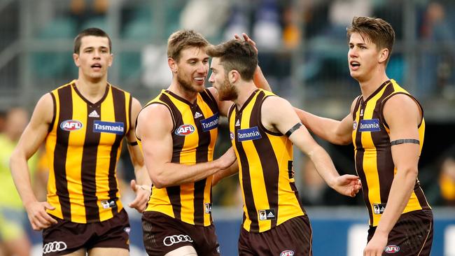 A PricewaterhouseCoopers report says Hawthorn injected $28.5m into the Tasmanian economy last year. (Photo by Adam Trafford/AFL Media/Getty Images)