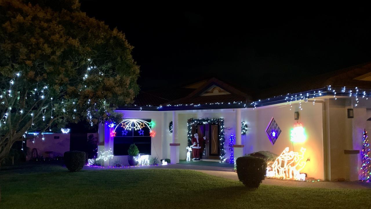 Christmas lights in Lagoon St in West Mackay. Picture: Rae Wilson