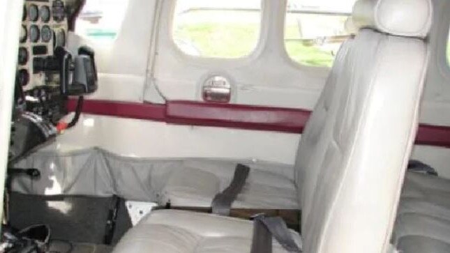 Inside the plane that was going to be used in the drug plot.