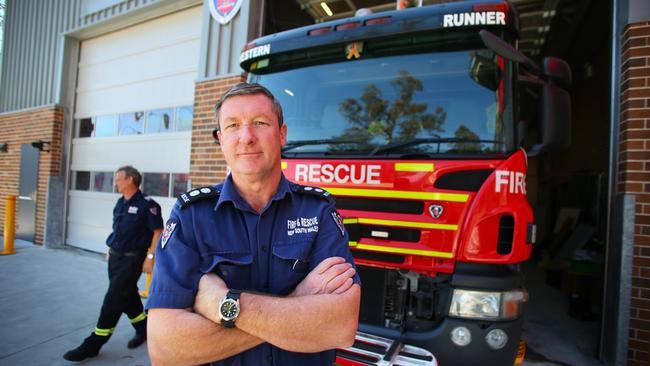 Peter Turner at the new Ropes Crossing fire station. Pictures: Phil Rogers