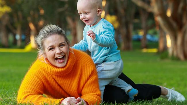 Emma spent last Mother’s Day in hospital with newborn William. Picture: Justin Lloyd