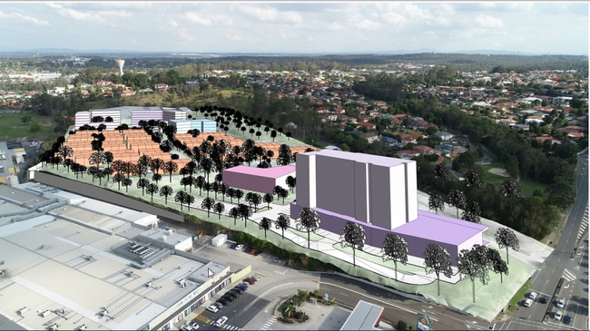 Artist's impression of proposed redevelopment of former Australia Post distribution centre site at Underwood.