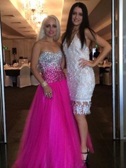 Sabrina Lekaj and her mother Romina. Picture: supplied