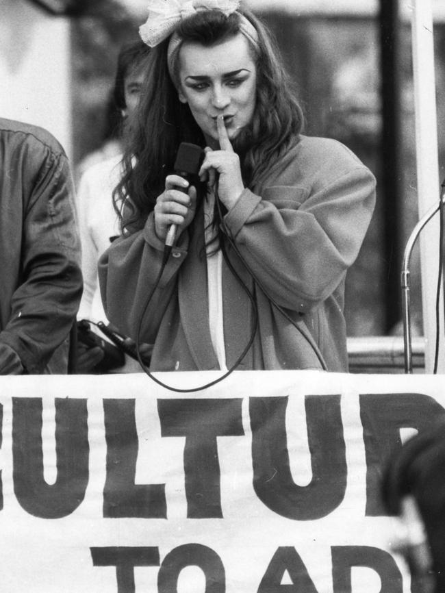 Culture Club’s 1984 appearance in Adelaide came after they skipped the state. Picture: News Corp Australia