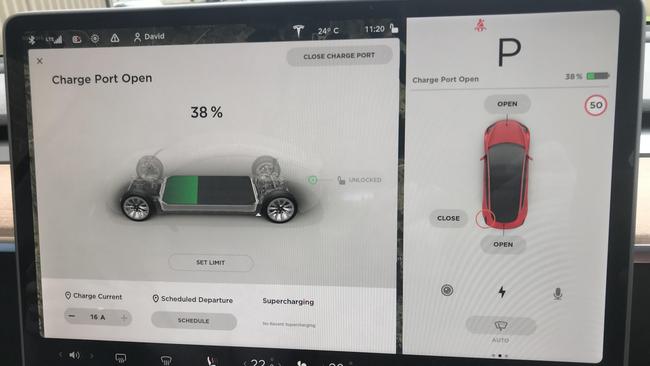 The Tesla’s tech is impressive.