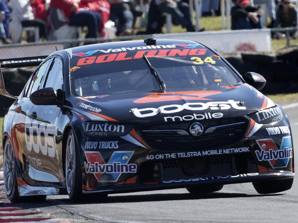 James Golding of Team Boost Mobile Racing driving a Holden ZB Commodore during qualifying at Symmons Plains. PICTURE CHRIS KIDD