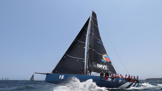 Envy Scooters during the start of the 2019 Sydney Hobart Yacht Race in Sydney. Picture: Brett Costello