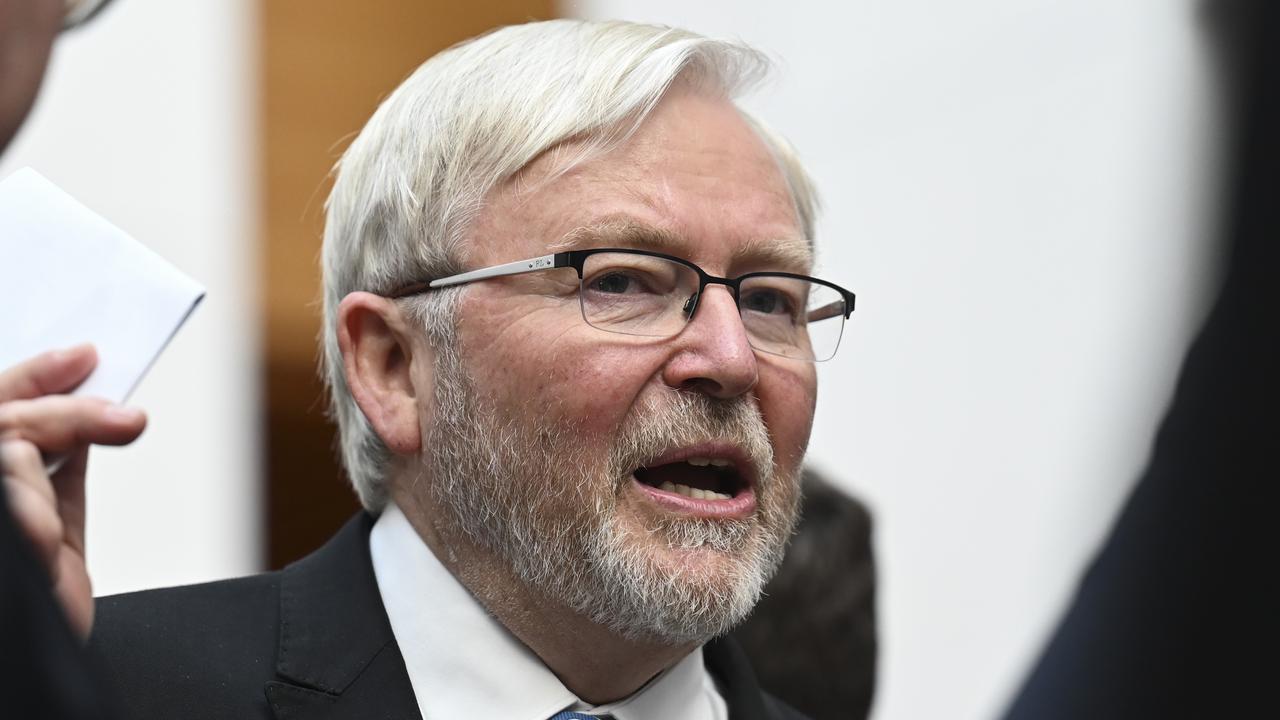 Kevin Rudd says Australia is ‘ready’ to deal with Donald Trump amid questions over the Australian envoy’s future. Picture: NewsWire / Martin Ollman