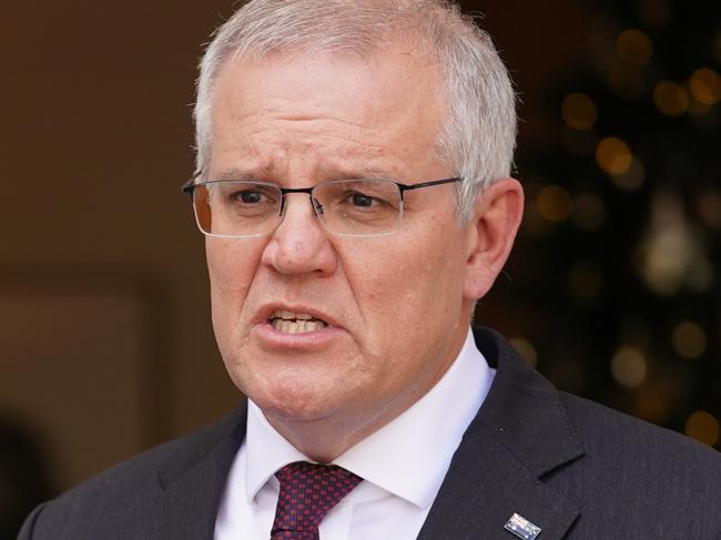 Prime Minister Scott Morrison said there was a big change to pre-flight testing requirements to be announced soon. Picture: Adam Taylor