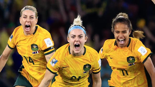 Australia win after a very tense penalty shootout during the FIFA WomenÃs World Cup quarter final between Australia and France at Suncorp Stadium in Brisbane. Pics Adam Head