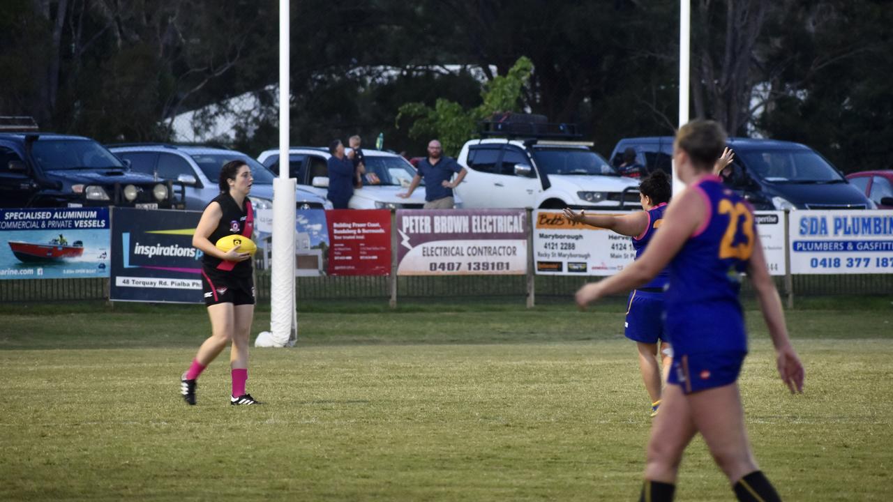 Hervey Bay Bombers have won the Wide Bay Women’s Grand Final against the Bundy Eagles. Picture: Isabella Magee