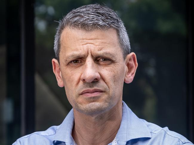 Police Association of Victoria secretary Wayne Gatt prepares for industrial action. Picture: Jake Nowakowski