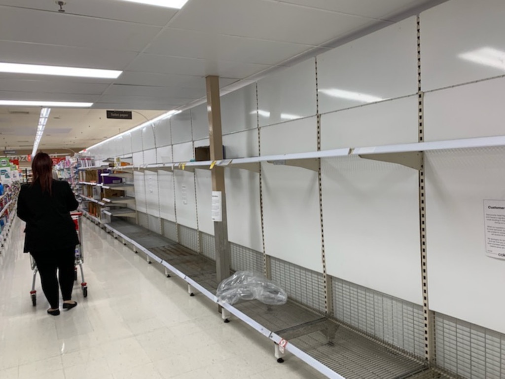 Coles has had the same issues, introducing new buying limits today to help tackle the problem. Picture: Naomi Jellicoe