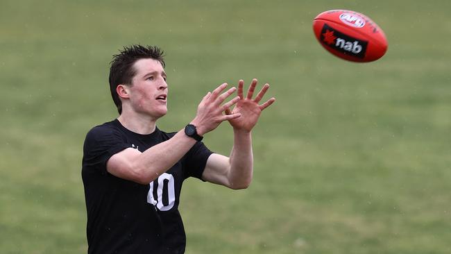 The Hawks like gun midfielder Josh Ward. Picture: Michael Klein.