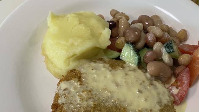 Some bad food served in aged care homes.