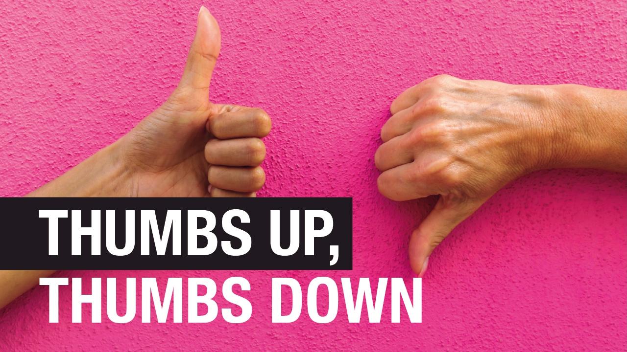 Your say Thumbs up, thumbs down Daily Telegraph