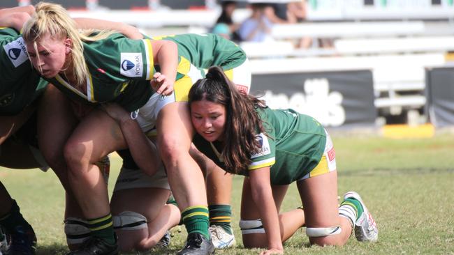Hana Lane. Premier Women club rugby action between Wests and GPS at GPS on Saturday, May 11, 2024.